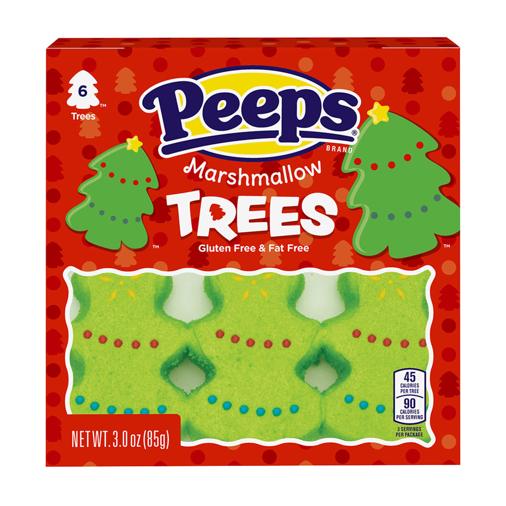 Wholesale Peeps Marshmallow Trees 6 Pc 3 Oz Tray-12ct Case Bulk