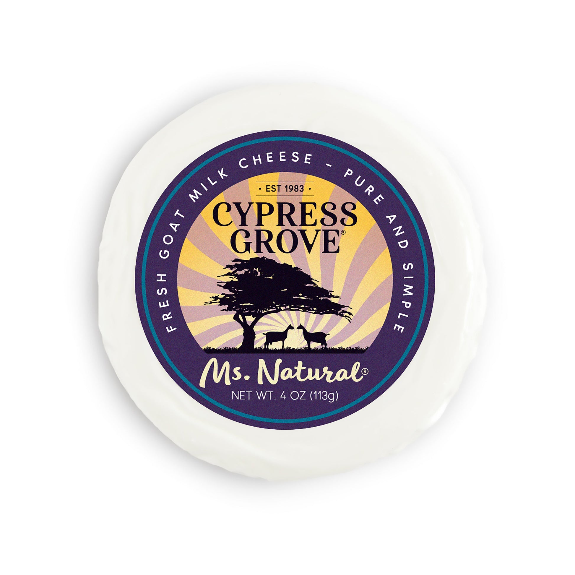 Wholesale Gypress Grove Ms. Natural Fresh Goat Cheese 4 oz- Bulk