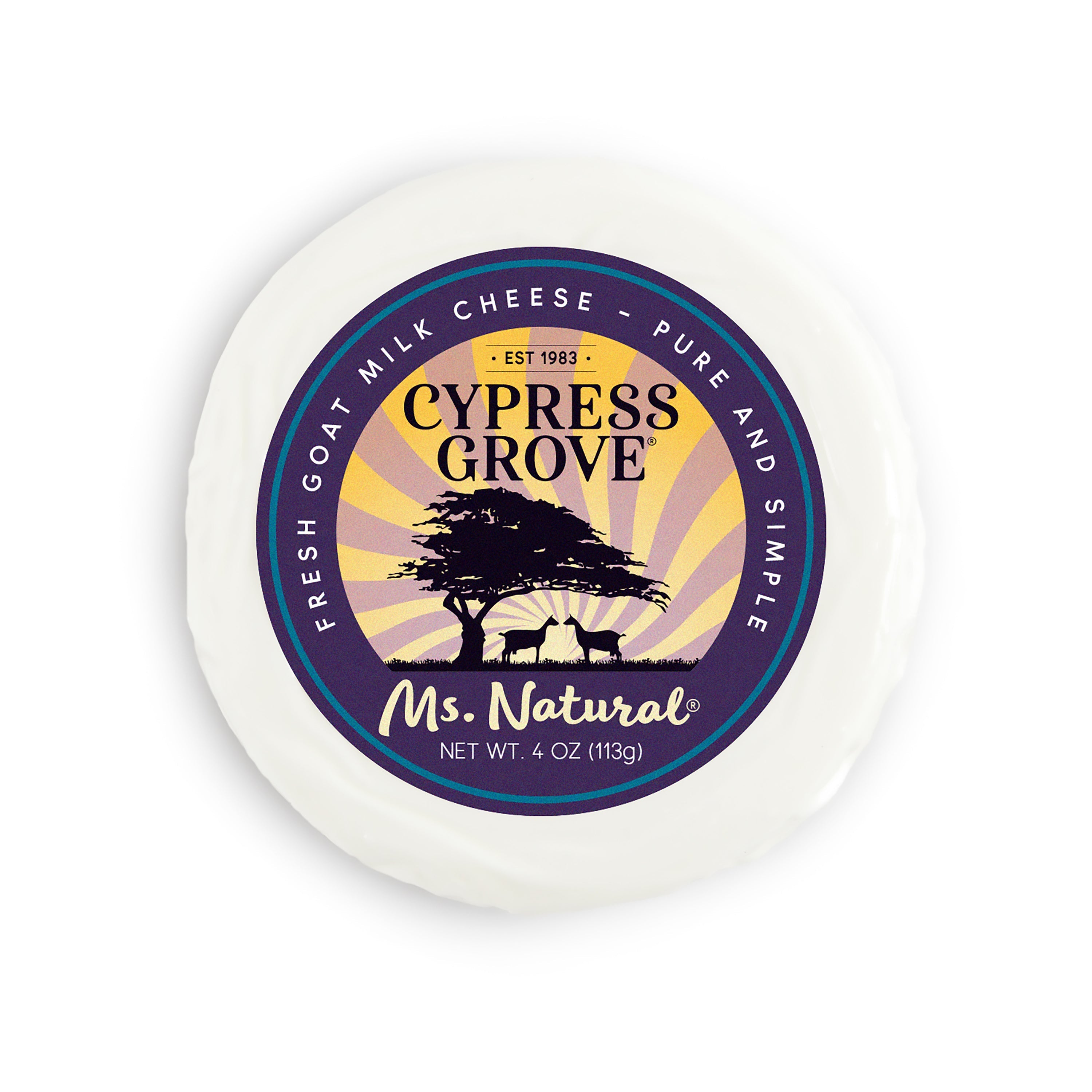 Wholesale Gypress Grove Ms. Natural Fresh Goat Cheese 4 oz-6ct Case Bulk