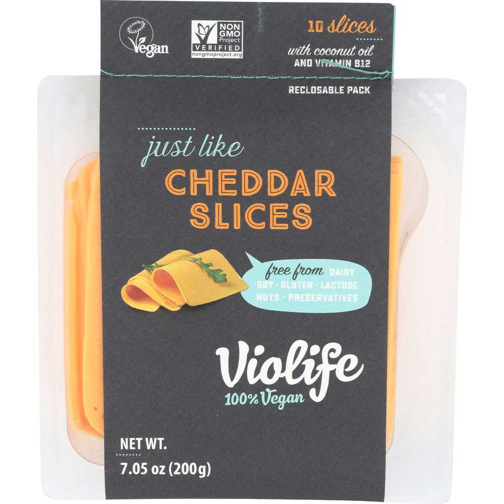 Violife Just Like Cheddar Slices 7.05 Oz pack