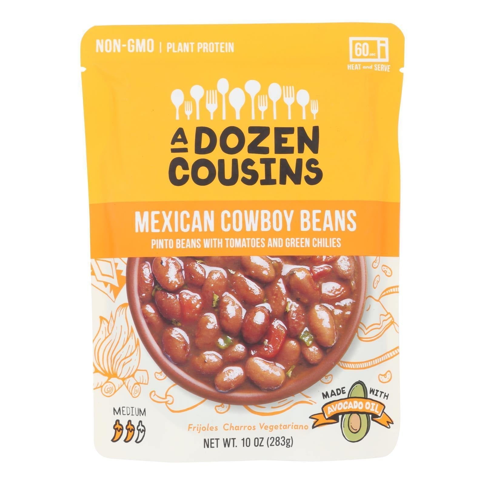 A Dozen Cousins Mexican Cowboy Beans Ready To Eat 10 Oz Pouch