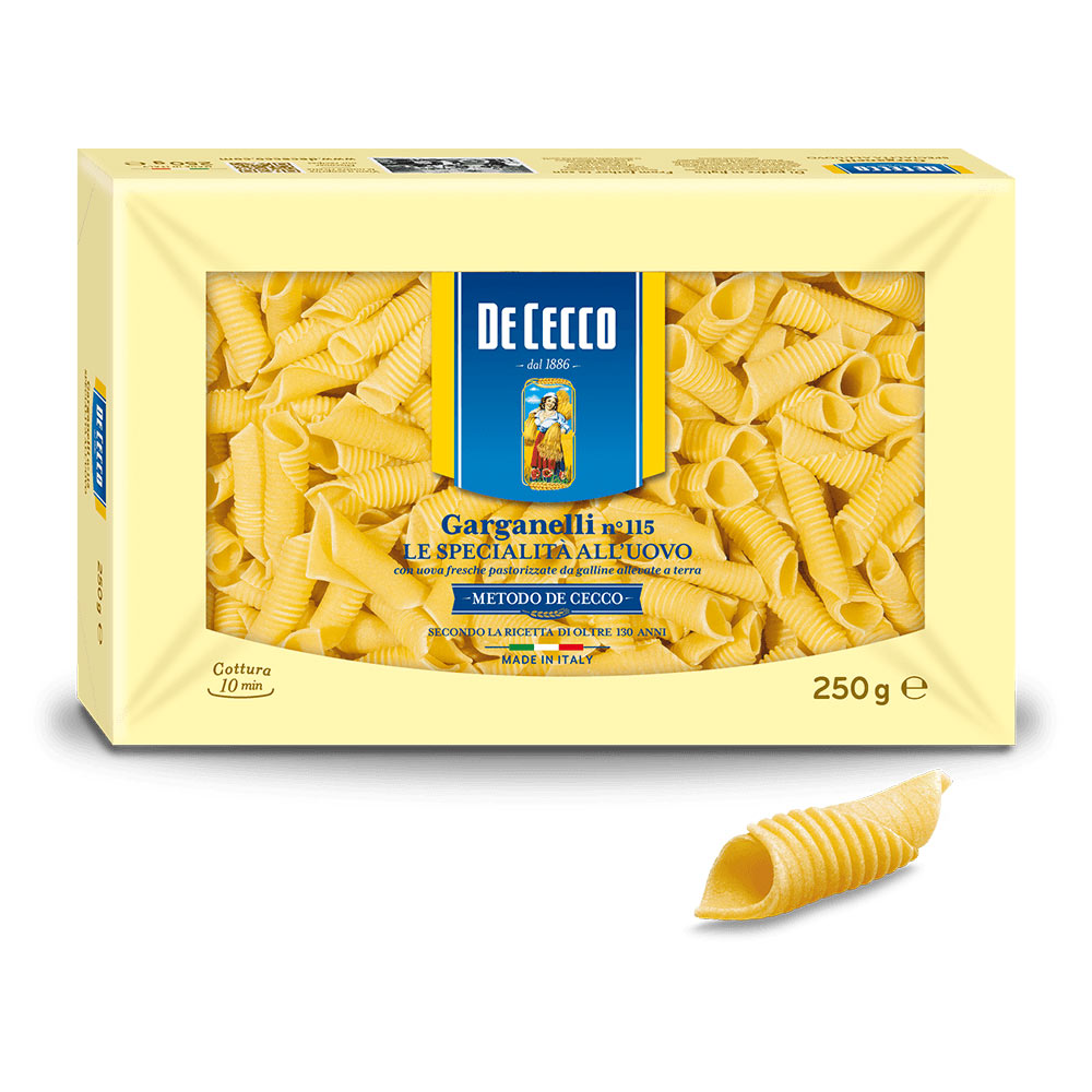 De Cecco Garganelli Egg Pasta 8.8 OZ