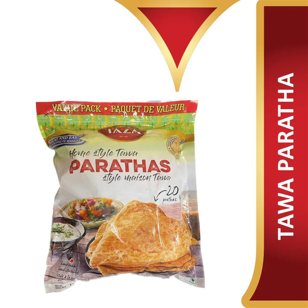 Wholesale Taza Foods HomeStyle Tawa Paratha 20pcs- Bulk