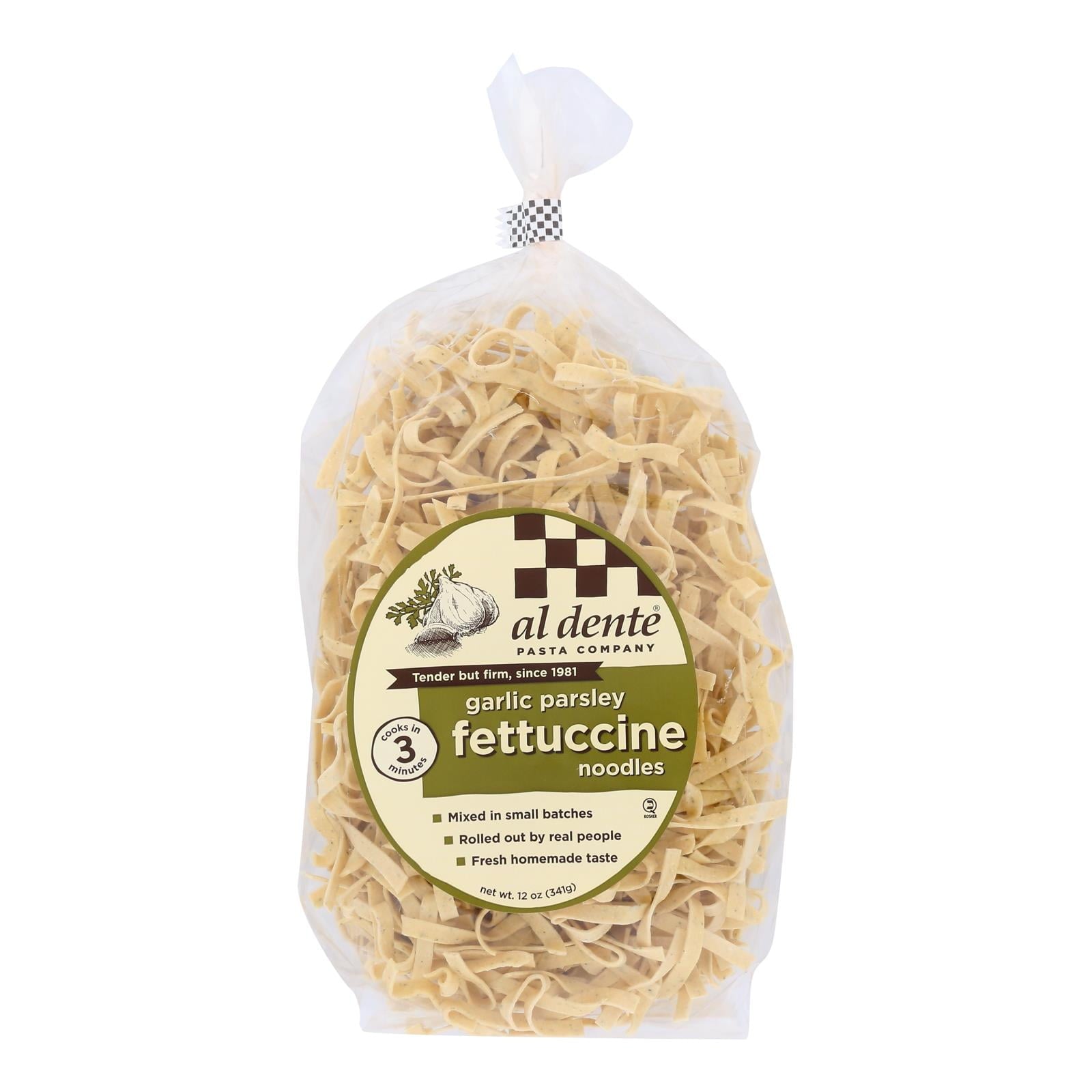 Al Dente Garlic Parsley Fettuccine 12 oz Bag