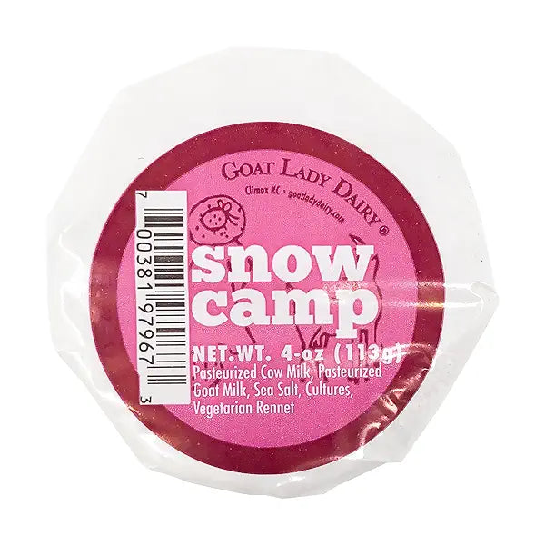 Wholesale Goat Lady Dairy Snow Camp Cheese 4oz Wheel-6ct Case Bulk