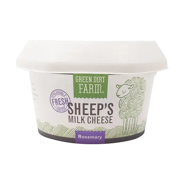 Wholesale Green Dirt Fresh Sheep Rosemary Cheese 3.5 oz-6ct Case Bulk