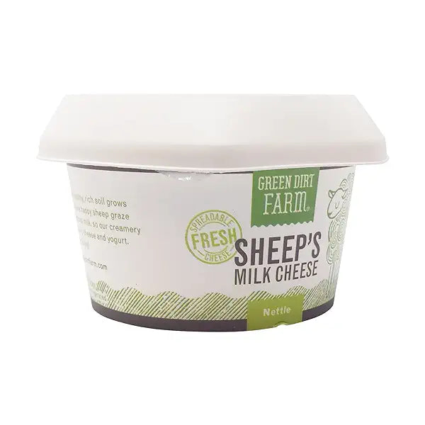 Wholesale Green Dirt Farm Sheep's Milk Cheese With Nettles Fresh 3.5 oz-6ct Case Bulk