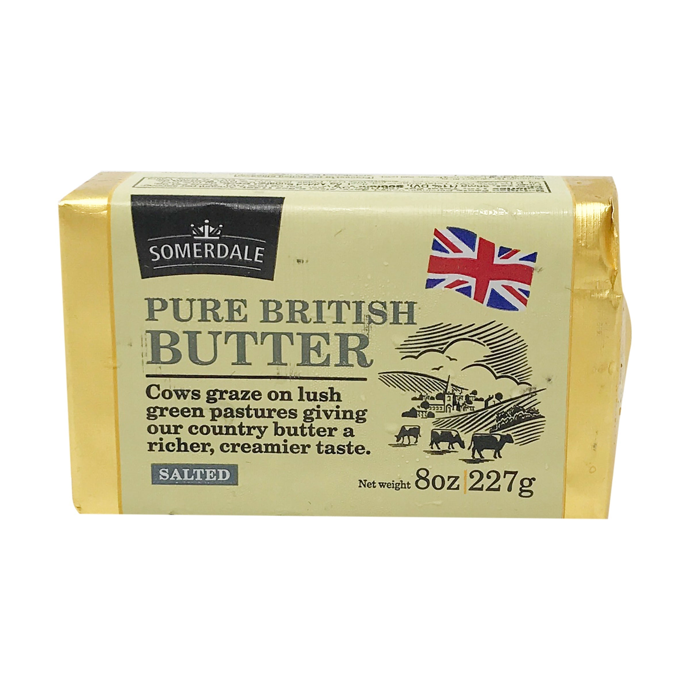 Wholesale Somerdale Pure British Butter Salted 8 oz-20ct Case Bulk