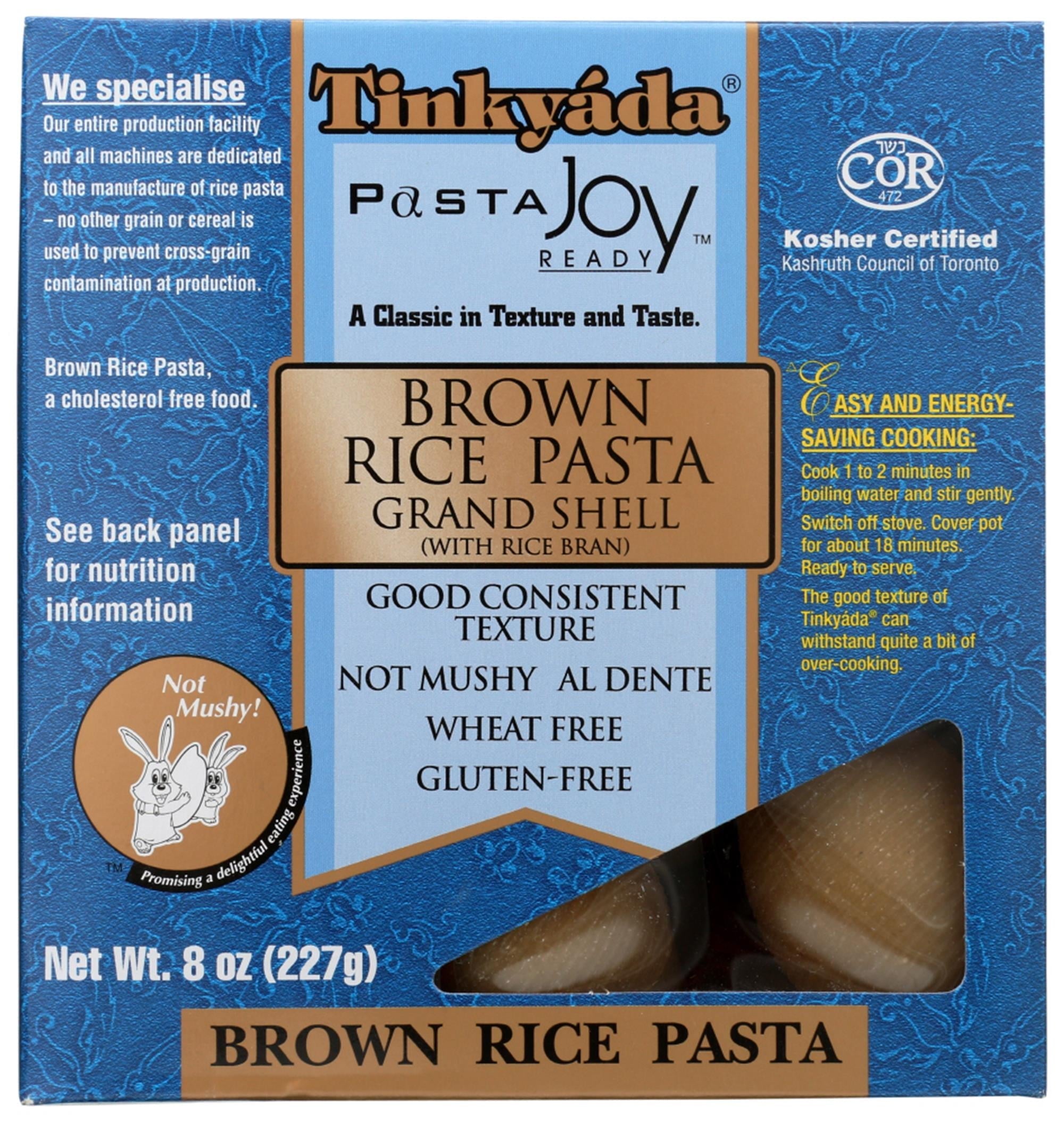 Tinkyada Grand Shell Brown Rice Pasta 8 Oz