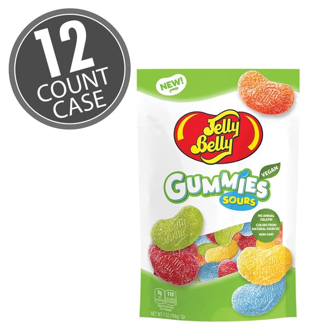 Wholesale Jelly Belly Assorted Sour Gummies 7 oz Bag-12 Ct Case Bulk