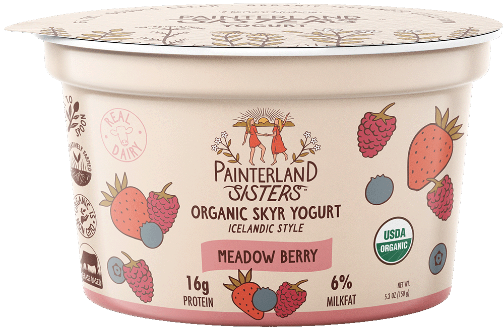 Painterland Sisters Meadow Berry Organic Yogurt 5.3 Oz