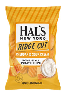 Wholesale Hals Ny Chips 12/Large Ridge Cheddar & Sour Cream- Bulk