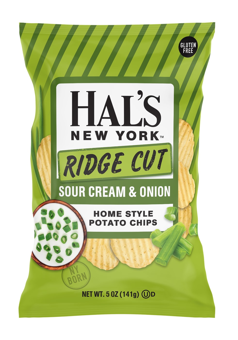 Wholesale Hals Ny Chips 12/Large Ridge Sour Cream & Onion- Bulk