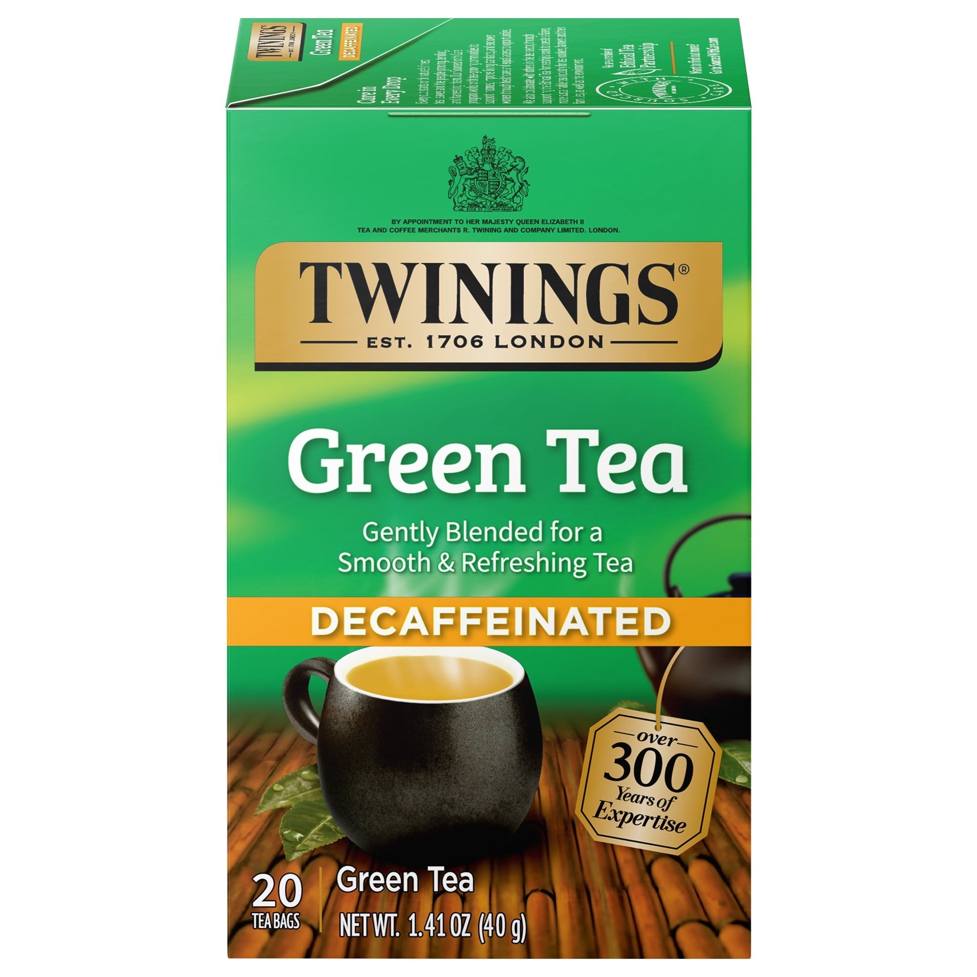 Twinings Green Tea Decaffeinated 1.41 Oz