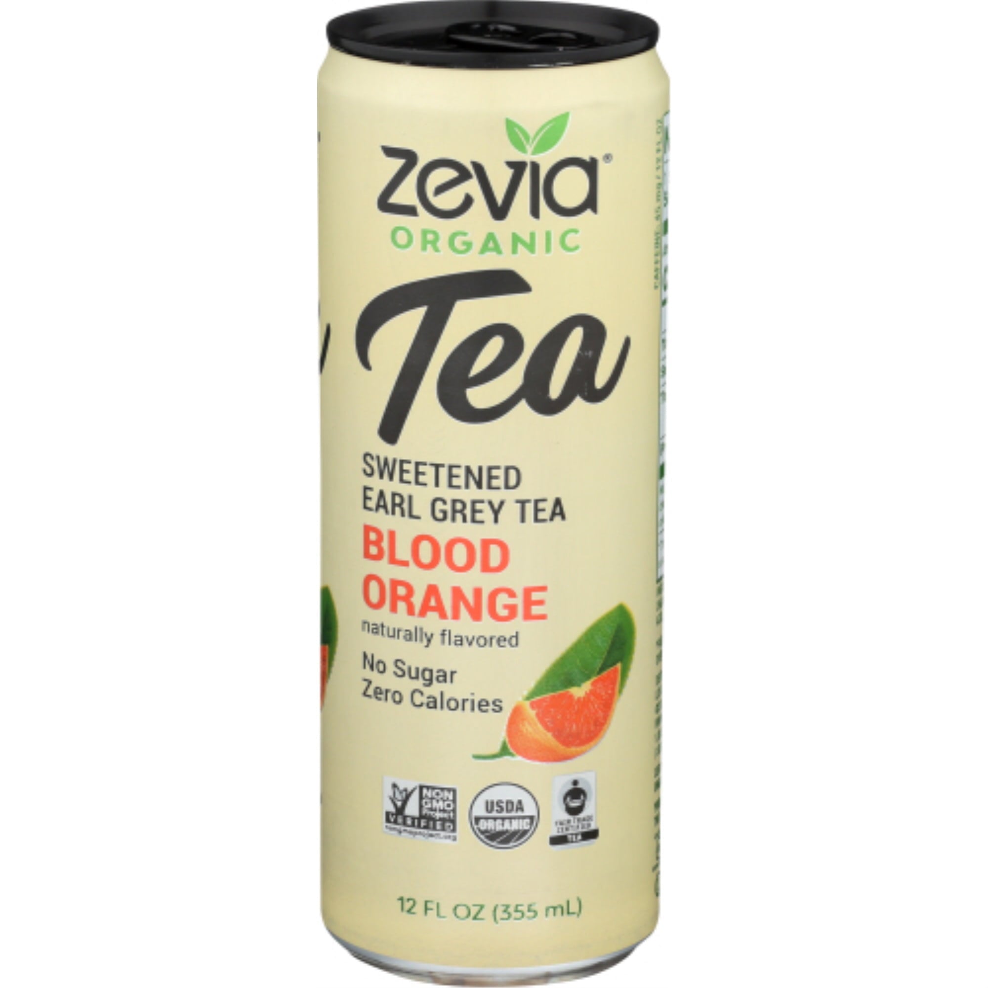 Zevia Tea Blood Orange 12 Fl Oz