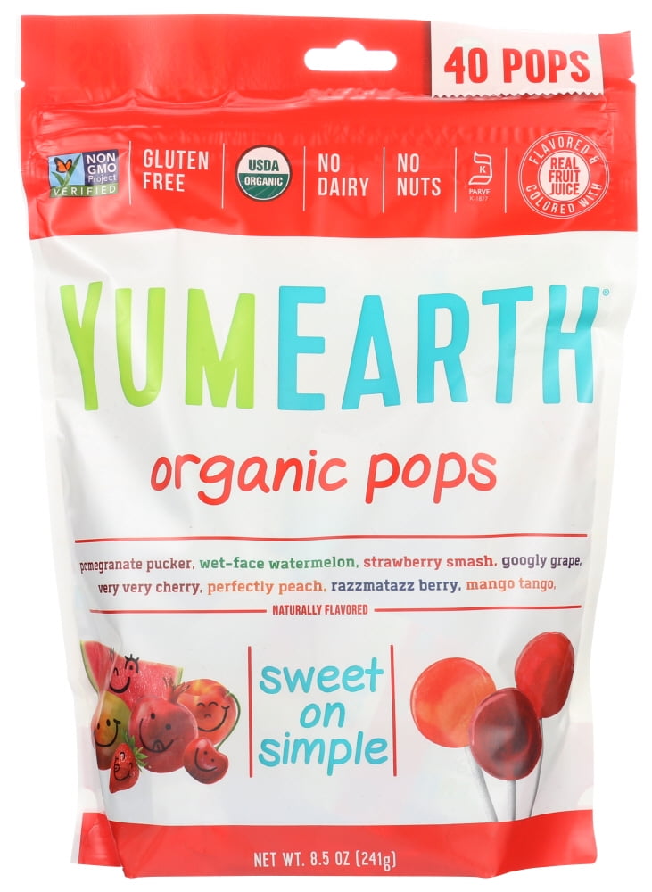 Yummy Earth Organics Lollipops 8.5 oz