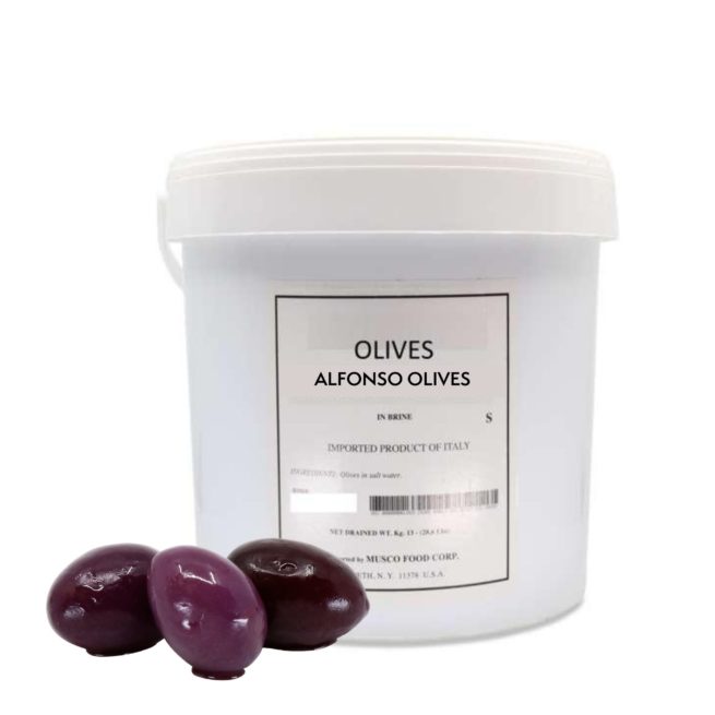 Wholesale Vantia Alfonso Olives 90/100 13 KG-1 Ct Case Bulk