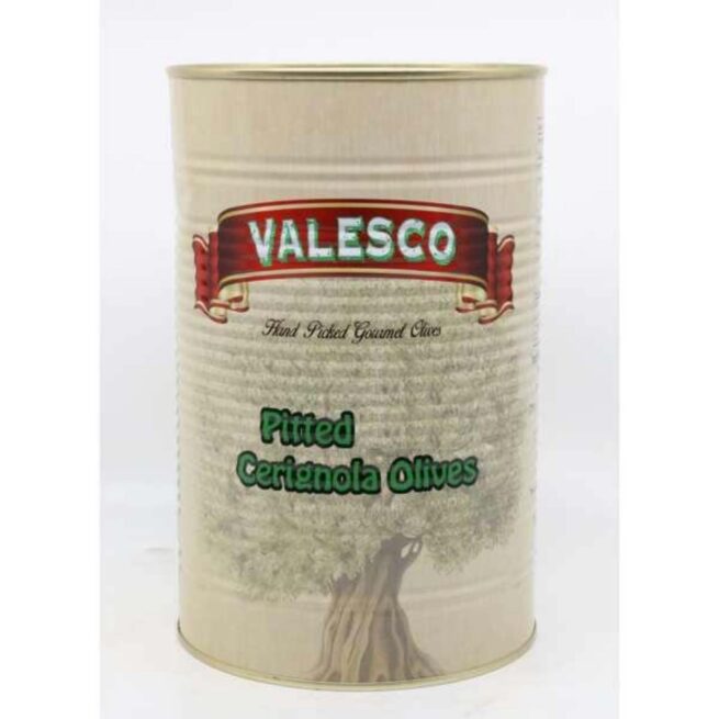 Wholesale Valesco Pitted Black Cerignola Olives 5.5LBs-2 Ct Case Bulk