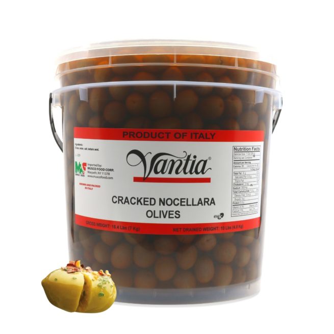 Wholesale Vantia Nocellara Olives 4.5 KG-1 Ct Case Bulk