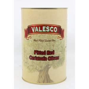 Valesco Pitted Red Cerignola Olives 4.85 LB