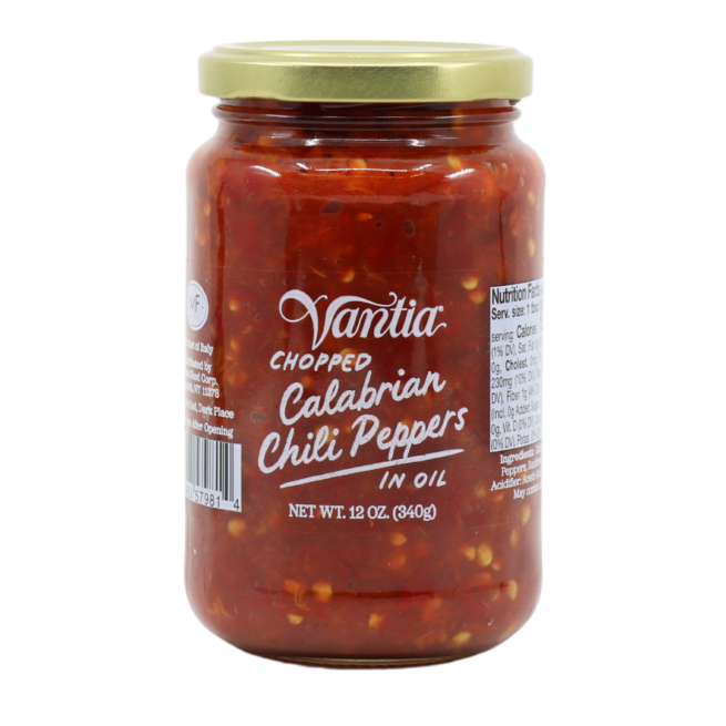 Vantia Chopped Calabrian Peppers 340 Gram