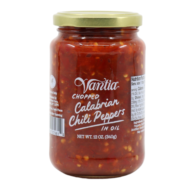 Wholesale Vantia Chopped Calabrian Peppers 340 g- Bulk
