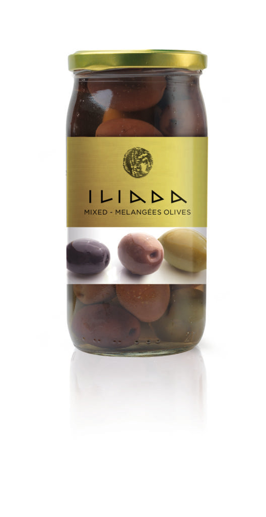 Wholesale Iliada Mixed Greek Olives 370 Gram-12 Ct Case Bulk