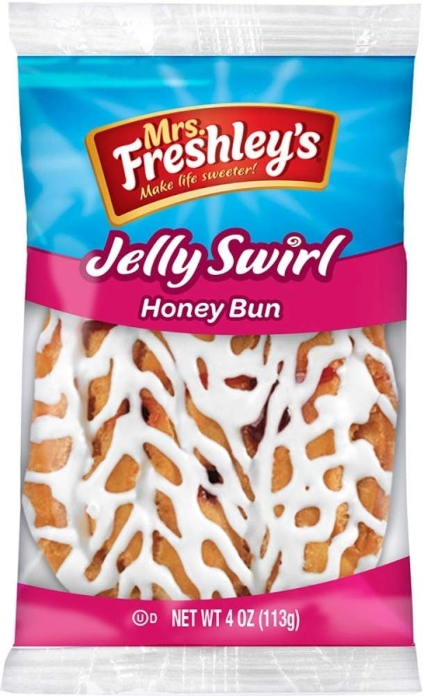 Mrs. Freshley's Jelly Swirl Honey Bun 4 Oz Pack