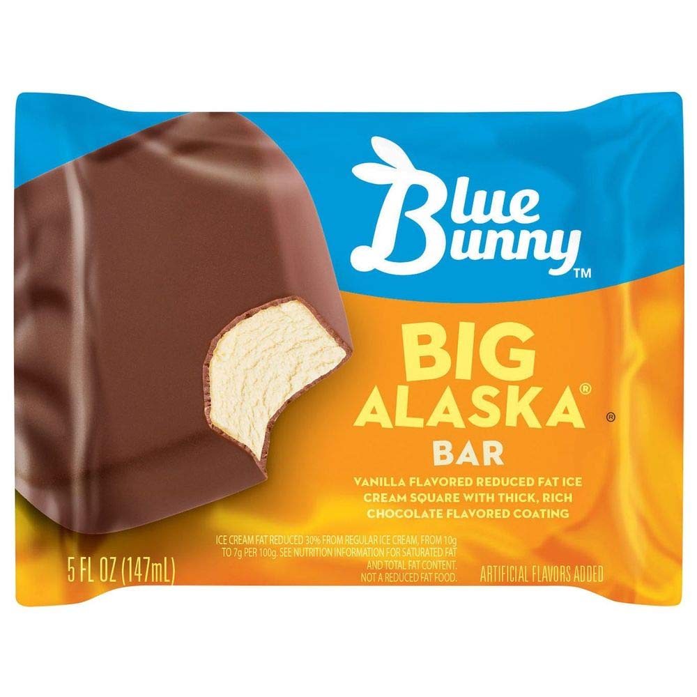 Blue Bunny Big Alaska Vanilla Ice Cream Bar 5 Oz