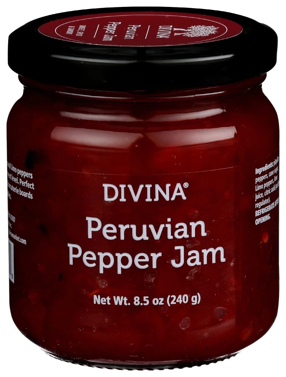 Divina Peruvian Pepper Jam Vegan 8.5oz 6ct