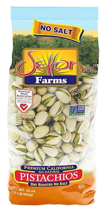 Wholesale Setton Farms Pistachios Dry Roasted Unsalted 1 lb Bag- Bulk
