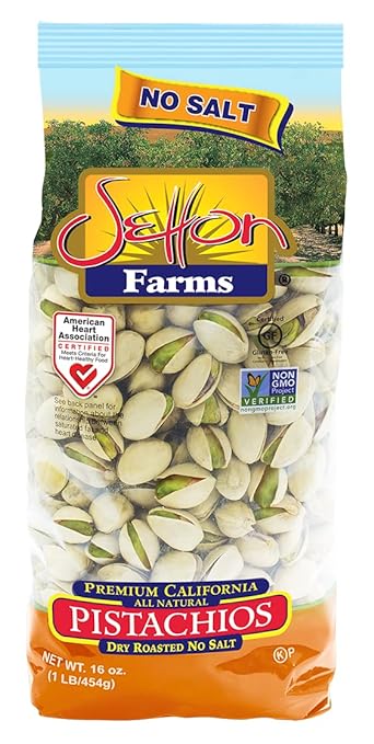 Wholesale Setton Farms Pistachios Dry Roasted Unsalted 1 lb Bag- Bulk