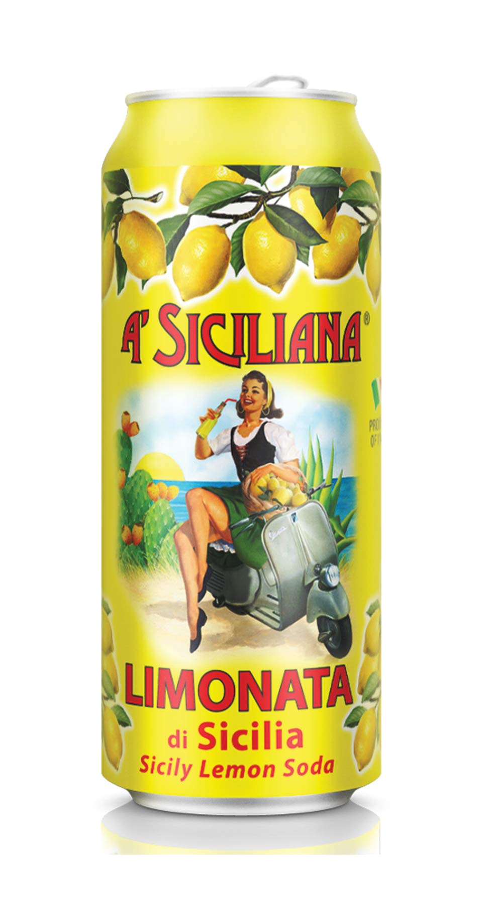 A'Siciliana Limonata Soda 11.5 Oz Can
