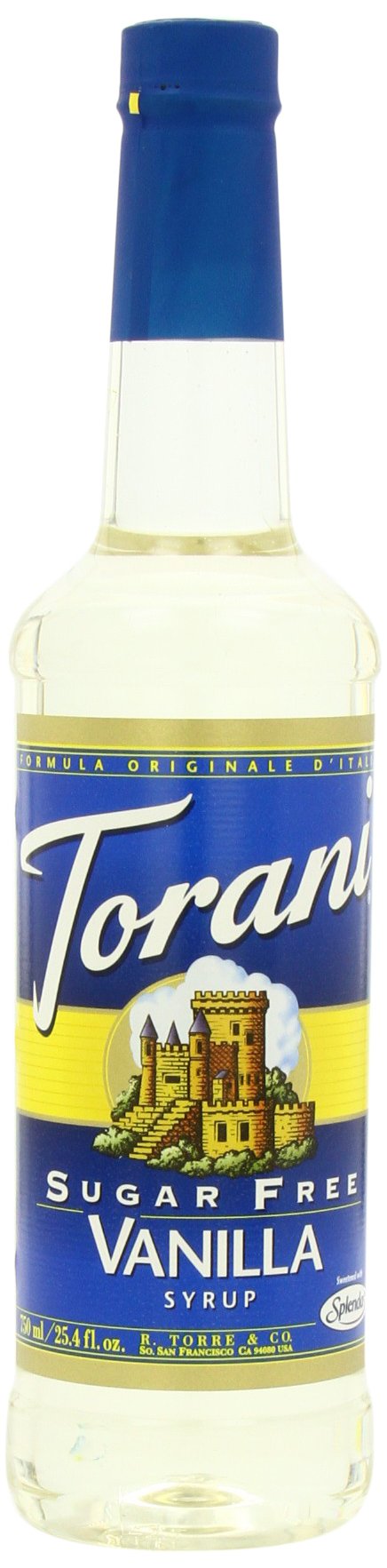 Torani Sugar Free Vanilla Syrup 12.7 Fl Oz Bottle