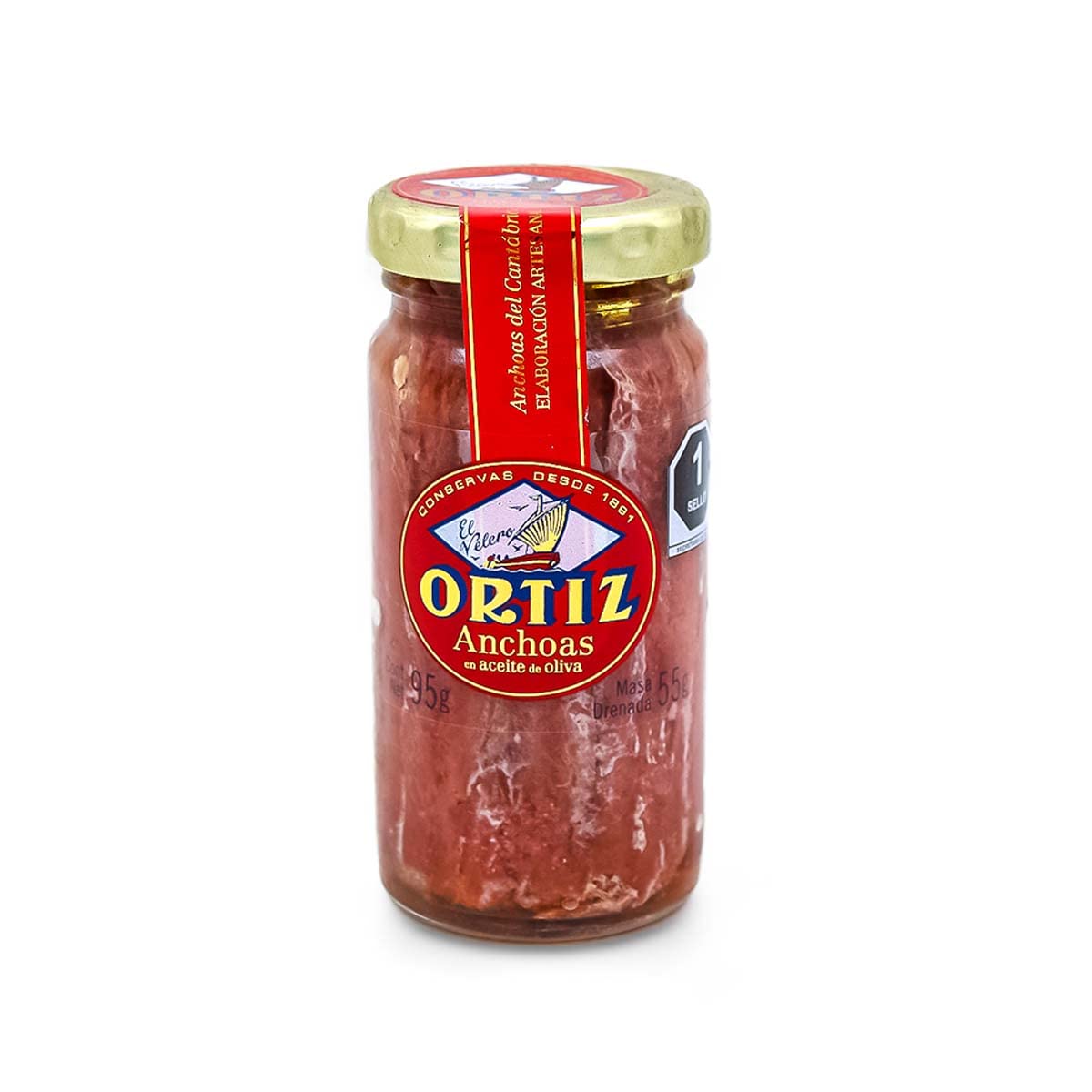 Ortiz Anchovies in Olive Oil 1.76oz 10ct