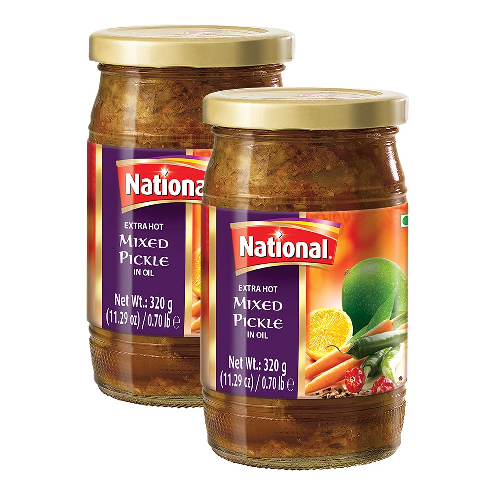 Wholesale National Extra Hot Mix Pickle 320g- Bulk