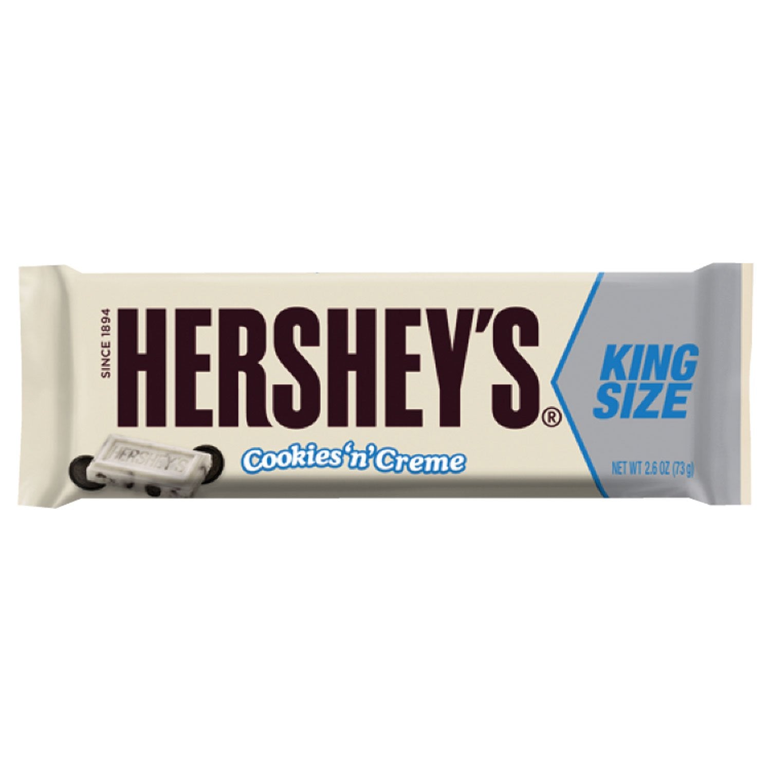 Hershey's Cookies 'n' Creme King Size 2.6 Oz Bar