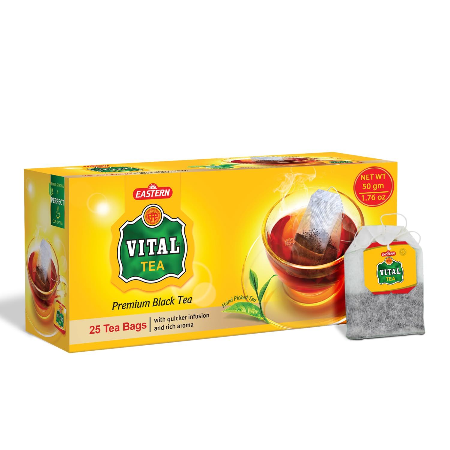 Wholesale Vital Black Tea 25 tea bags 1.76oz-12 Ct Case Bulk