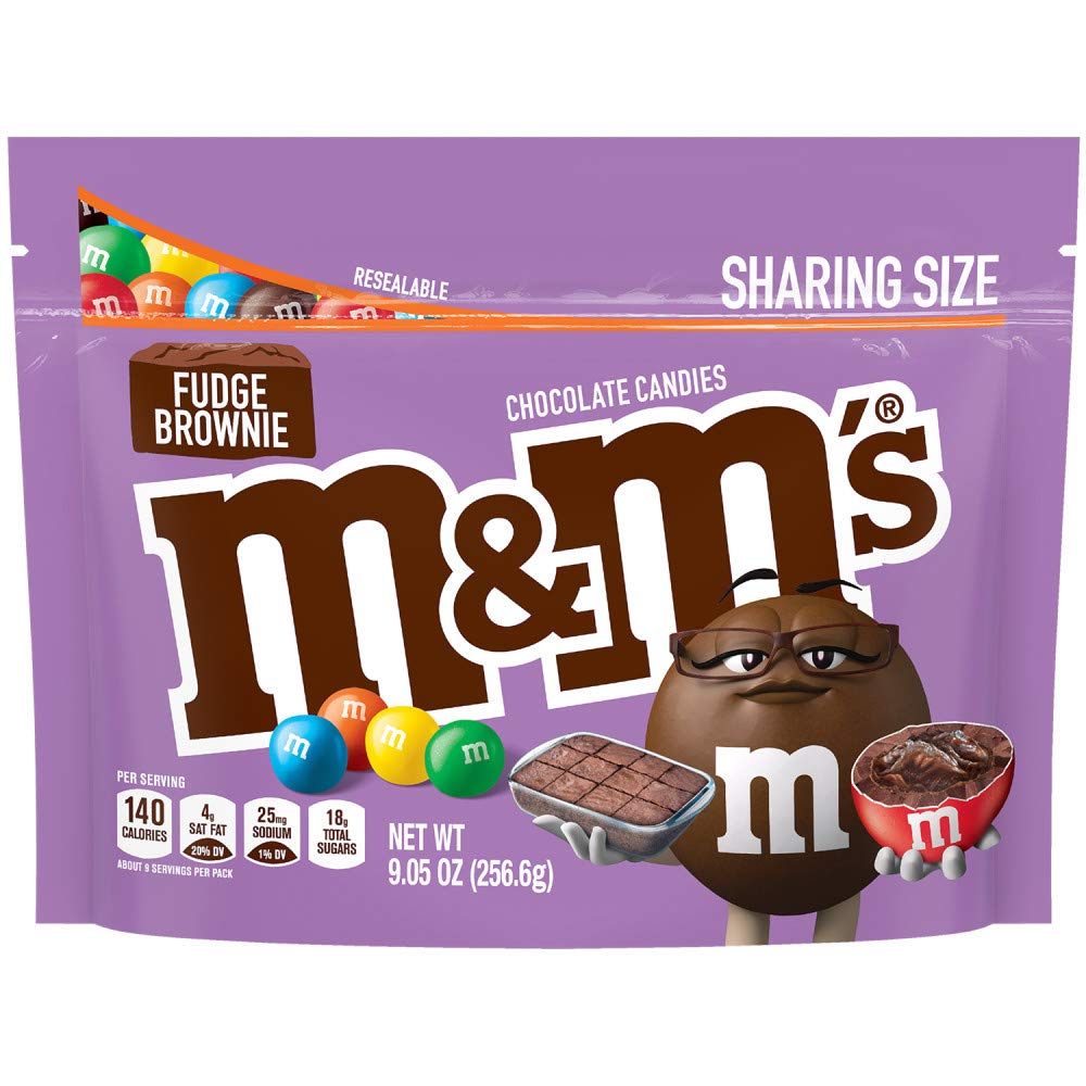 M&M's Fudge Brownie Candy 9.05 Oz Bag