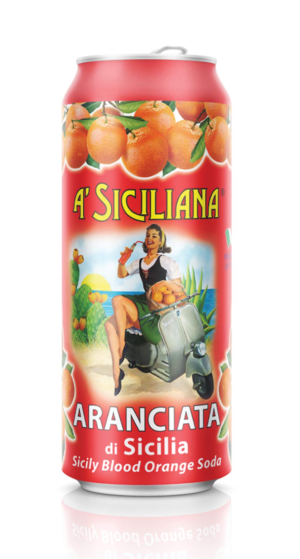 Wholesale A'Siciliana Blood Orange Soda 11.5 Oz Can- Bulk