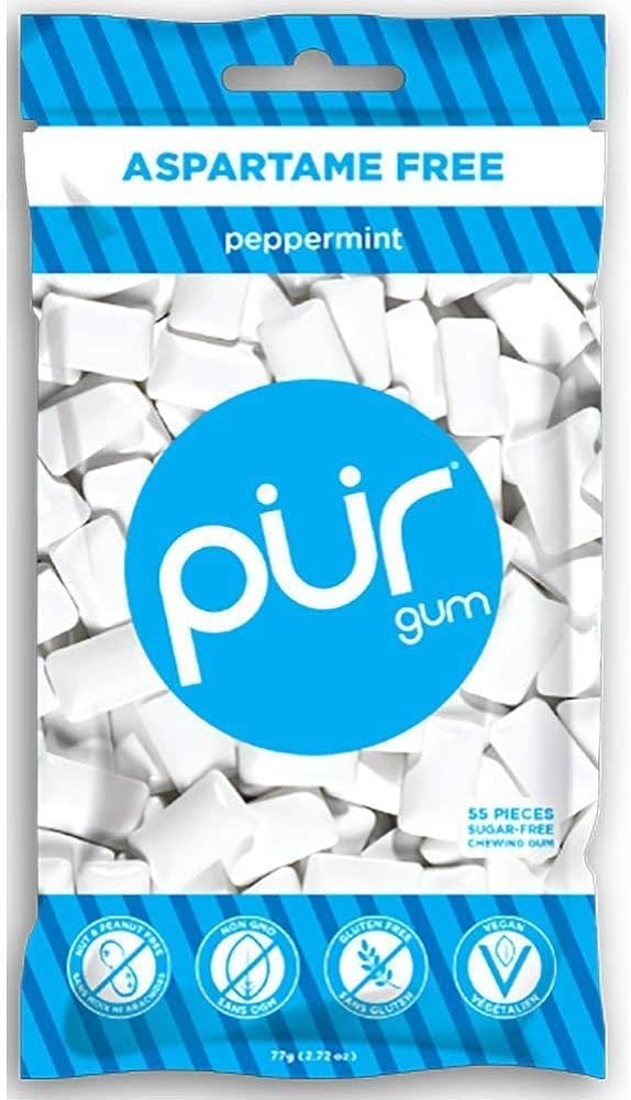 Wholesale Pur Gum Peppermint 2.72 Oz Bag-12ct box Bulk