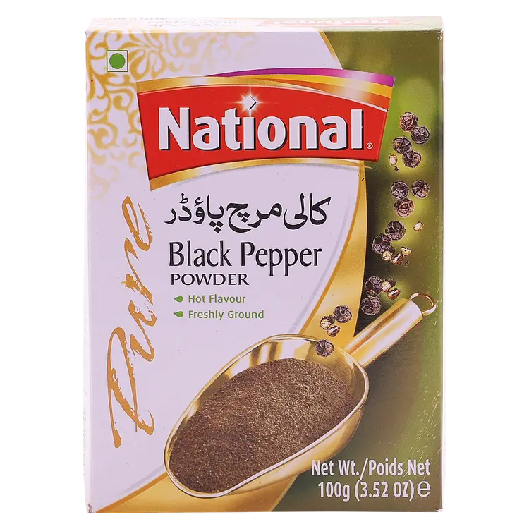 Wholesale National Black Pepper Powder 100g-12 Ct Case Bulk