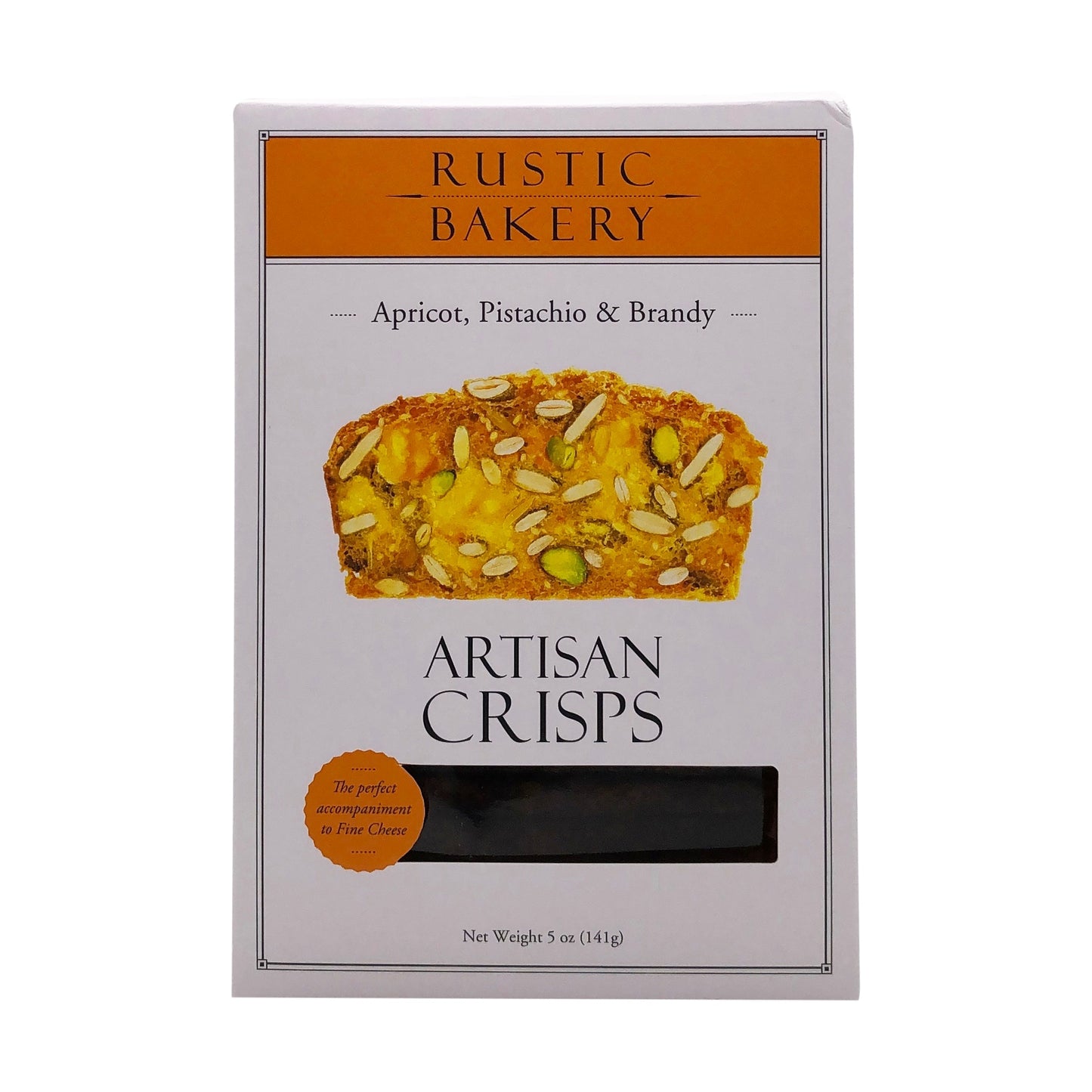 Wholesale Rustic Bakery Artisan Crisps, Apricot, Pistachio & Brandy 5 oz- Bulk