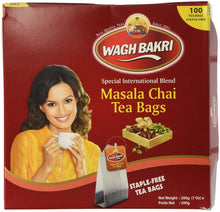 Wholesale Wagh Bakri Masala Chai Tea Bags (100 Tea Bags) 7 oz- Bulk