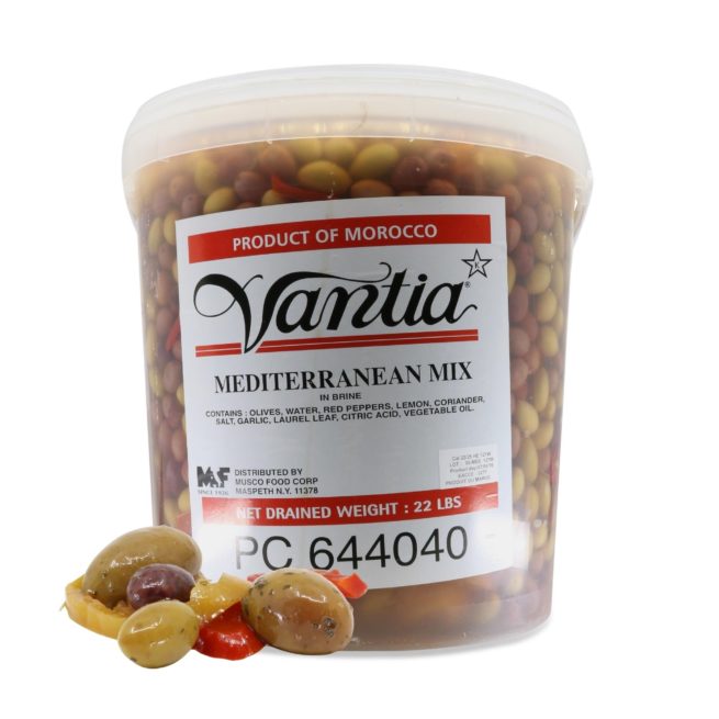 Wholesale La Squis Whole Mediterranean Olive Mix - Jumbo 22 LB-1 Ct Case Bulk