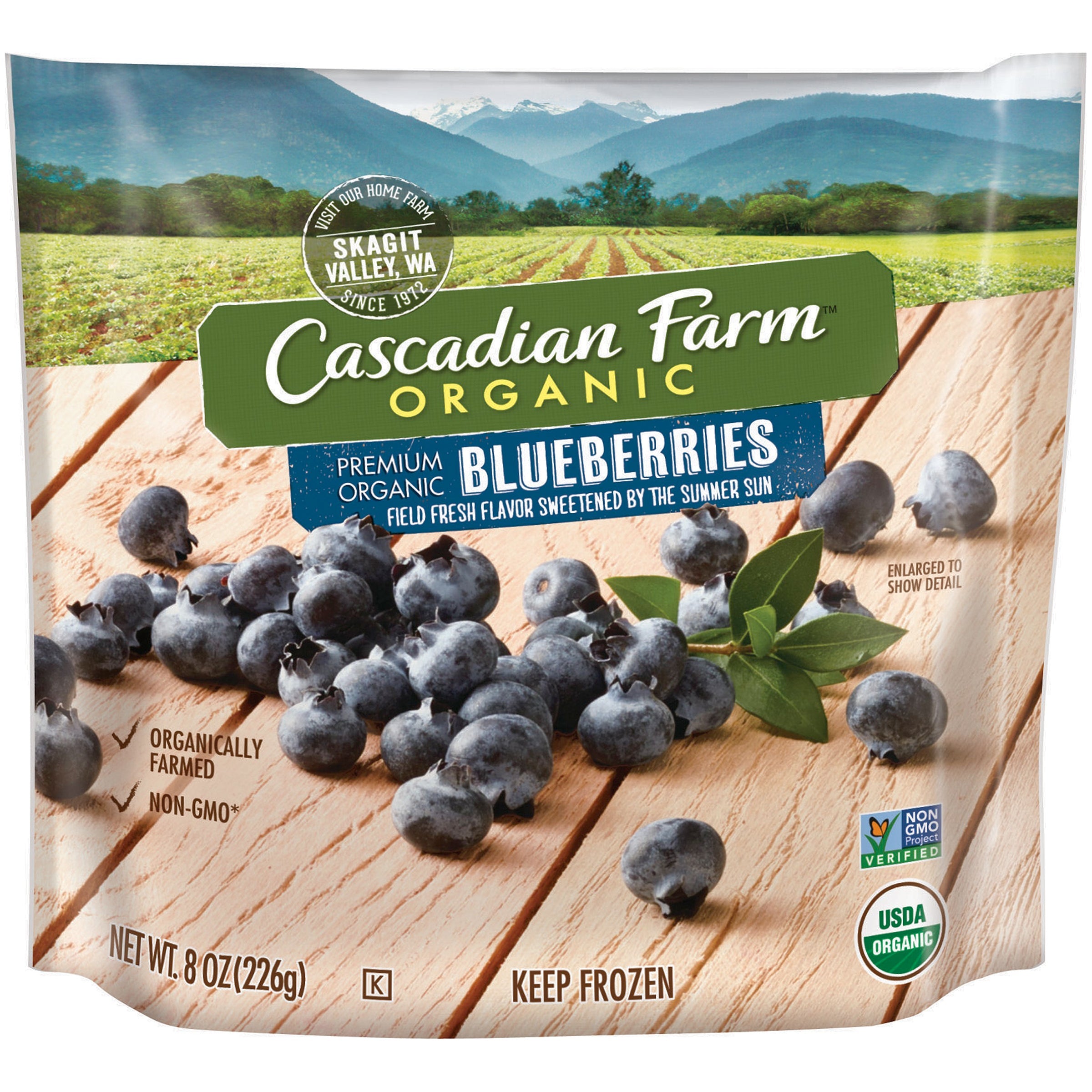 Cascadian Farm Organic Blueberries 8 Oz Bag