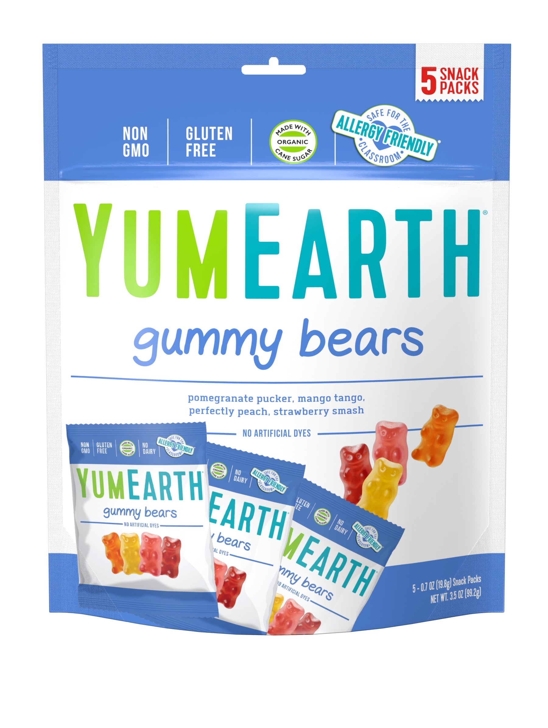 Yummy Earth Organics Gummy Bears 3.5 Oz