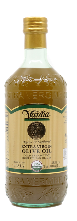 Vantia Unfiltered Organic Extra Virgin Olive Oil 33.8 OZ