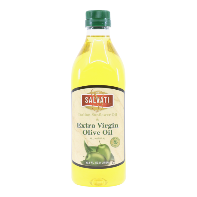 Wholesale Salvati Extra Virgin Olive Oil & Sunflower Oil Blend 1 LTR-12 Ct Case Bulk