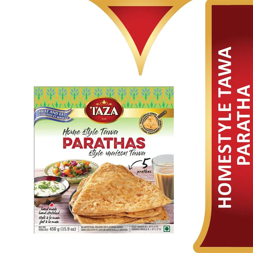 Wholesale Taza Foods HomeStyle Tawa Paratha 5pcs- Bulk